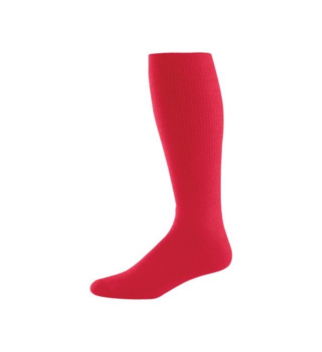 High Five Athletic Sock - Red - Size Large