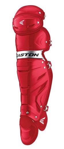 Easton Gametime Intermediate Catcher's Leg Guards - RED