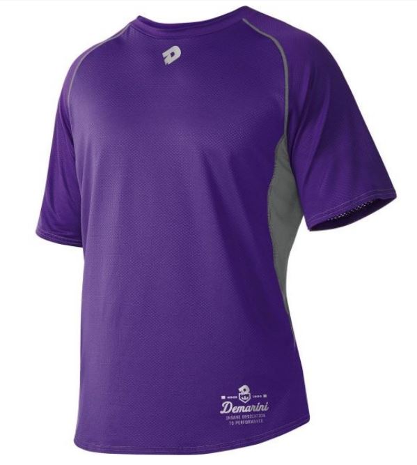 DeMarini Game Day Short Sleeve Shirt - Purple Only