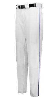 Russell Piped Change Up Baseball Pants White w/ Royal