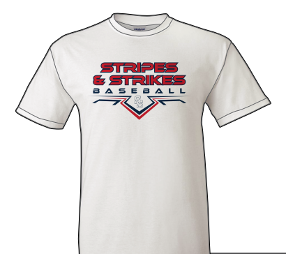 Stripes & Strikes Legion Baseball Champro Dri Fit White Tee