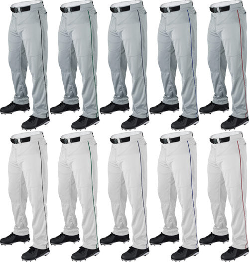 WILSON RELAXED FIT BASEBALL PANTS WITH PIPING – Stripes and Strikes
