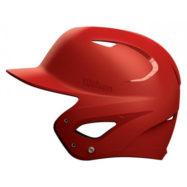 baseball football helmet Wilson Superfit Batting Helmet (RED) – Stripes and Strikes